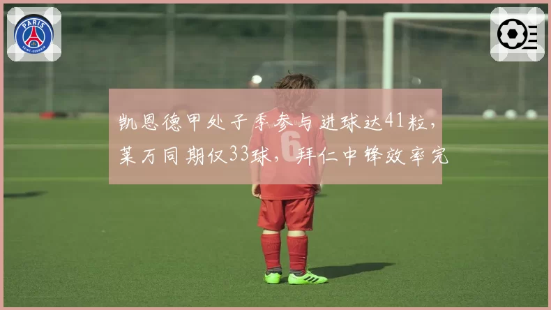 凯恩德甲处子季参与进球达41粒，莱万同期仅33球，拜仁中锋效率完胜巴萨神锋