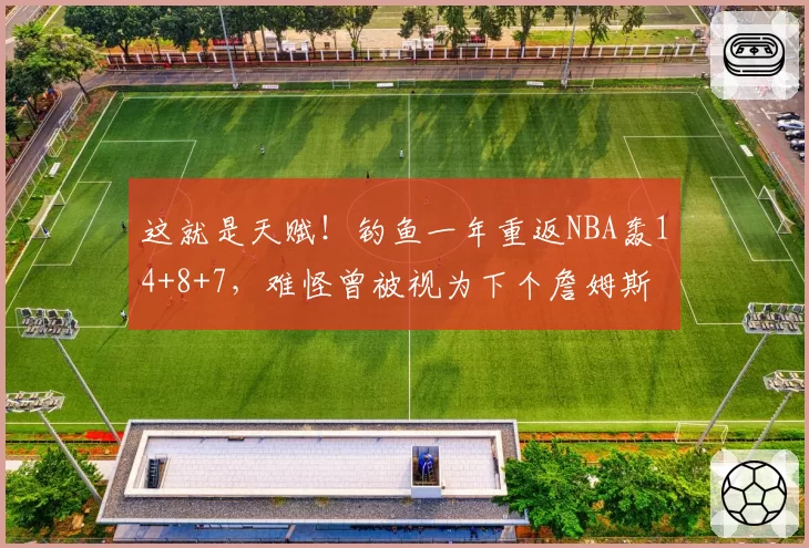 这就是天赋！钓鱼一年重返NBA轰14+8+7，难怪曾被视为下个詹姆斯